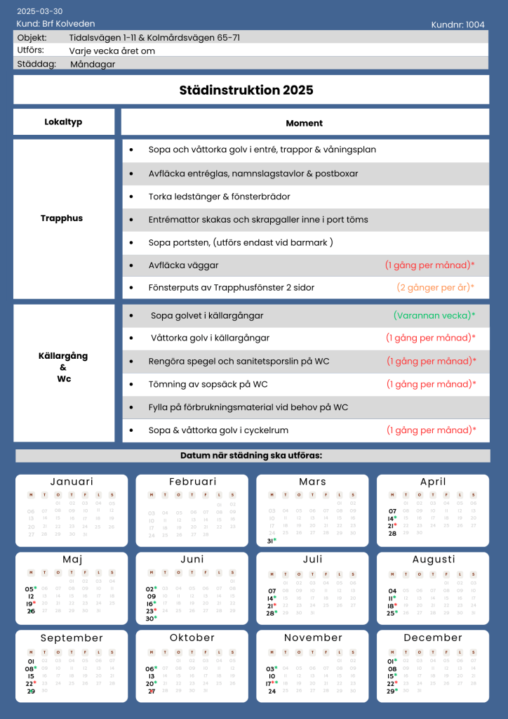 Städinstruktion